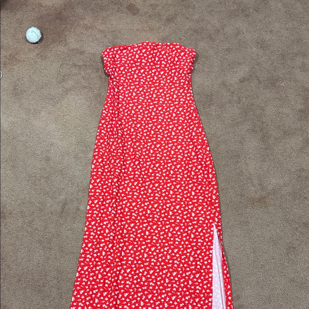 Ardene Red Floral Maxi Dress
